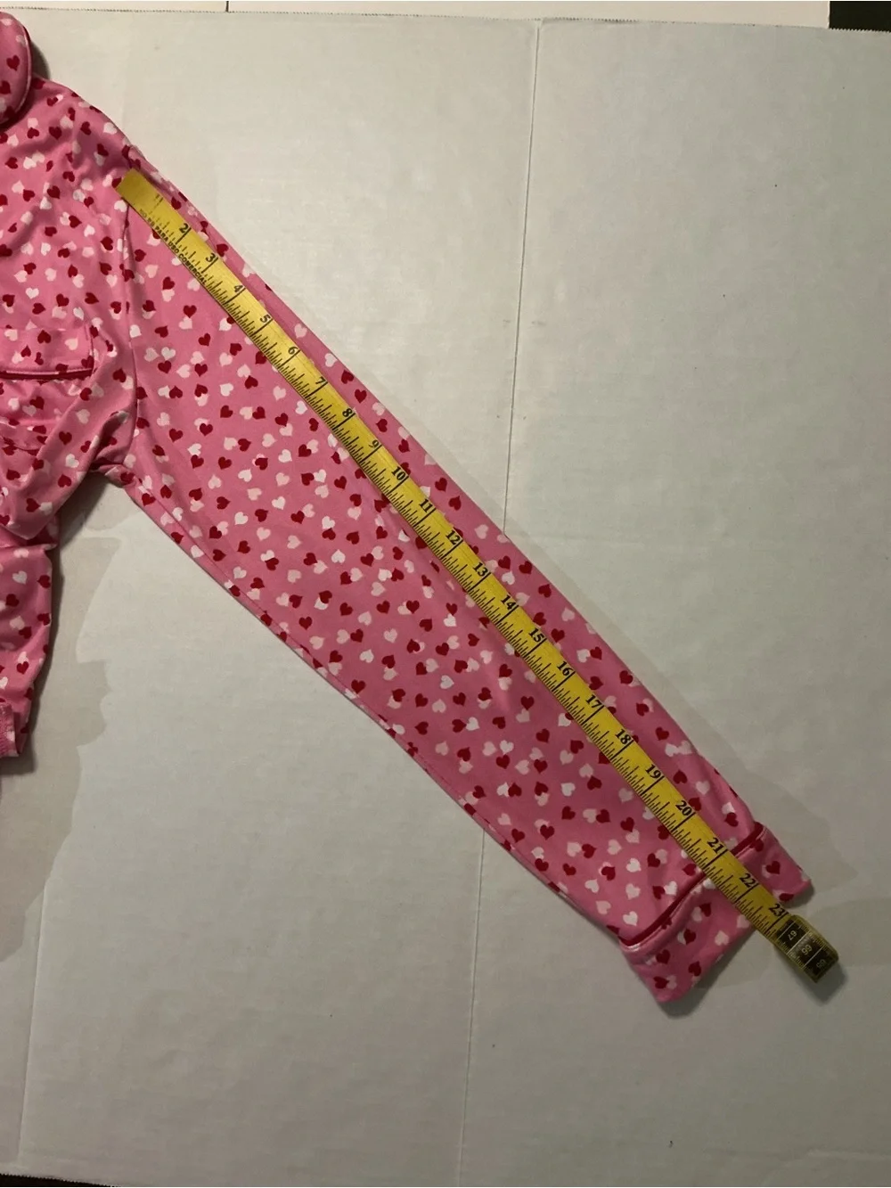 Kate Spade Pajama Set Heart Print Button-Down Top and Long Pants